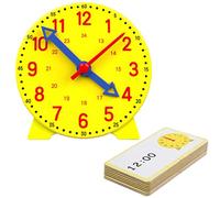 Reloj para los Alumnos, Student Learning Clock Relojes de Enseñanza para Niños Learning Resources Paquete de Minirelojes para Niños, Niñas, Aula, Niños Pequeños Niñas a Partir De 5 Años