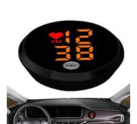 Reloj para moto - reloj de salpicadero para coche, reloj digital adhesivo, | Pantalla temporal LED, basarse en el mini reloj para el salpicadero de camión, fácil de pegar en cualquier lugar para un