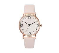 Reloj para mujer, correa de silicona, reloj de moda para mujer ciega, beige, One Size