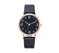 Reloj para mujer, correa de silicona, reloj de moda para mujer ciega, negro, One Size