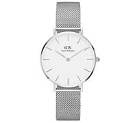 Reloj para mujer Daniel Wellington Petite de plata esterlina con esfera blanc...