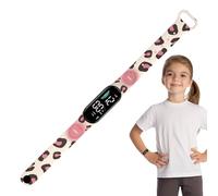 Reloj para Niños con Impresión De Dibujos Animados - Reloj Deportivo para Niños con Pulsera Electrónica LED Reloj Deportivo Al Aire Libre con Podómetro Y Contador De Calorías, Love In English,