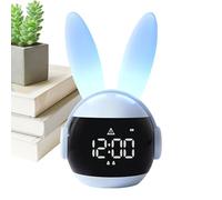 Reloj para niños, pantalla temática de animales, iluminación LED suave, botones fáciles, adorable función de temporizador para niños, 3.9 x 3.5 x 6.7 pulgadas, con habitación de niños y niñas