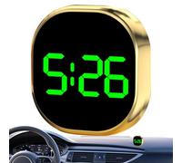 Reloj para pegar - Mini pantalla autoadhesiva, reloj Daa de pared electrónico portátil, reloj Daa Viaje Digital Pantalla LCD Transparente Reloj de salpicadero para coche para baño, toma de
