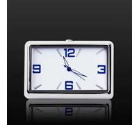 Reloj para salpicadero de coche con movimiento de cuarzo y esfera de espejo de cristal rectangular, incluye adhesivo y abrazadera Tuyere para interior del vehículo (I)