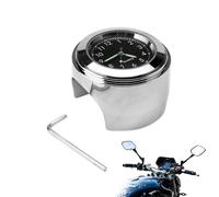 reloj Plata Moto Universal para Manillar, A Prueba de Agua, 22 Mm-25,4 Mm 7/8 ''- 1''