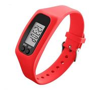 Reloj podómetro de silicona, contador de pasos electrónico de alta precisión con pantalla LED, rastreador de fitness con cálculo de distancia de calorías, pulsera ligera para caminar diariamente