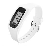 Reloj podómetro de silicona, contador de pasos electrónico de alta precisión con pantalla LED, rastreador de fitness con cálculo de distancia de calorías, pulsera ligera para caminar diariamente
