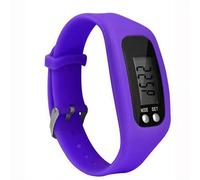 Reloj podómetro de silicona, contador de pasos electrónico de alta precisión con pantalla LED, rastreador de fitness con cálculo de distancia de calorías, pulsera ligera para caminar diariamente