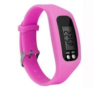 Reloj podómetro de silicona, contador de pasos electrónico de alta precisión con pantalla LED, rastreador de fitness con cálculo de distancia de calorías, pulsera ligera para caminar diariamente