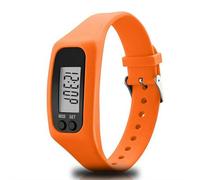 Reloj podómetro de silicona, contador de pasos electrónico de alta precisión con pantalla LED, rastreador de fitness con cálculo de distancia de calorías, pulsera ligera para caminar diariamente
