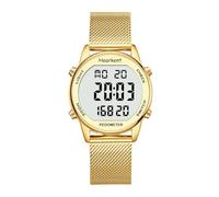 Reloj podómetro para mujer, resistente al agua, reloj digital, sin Bluetooth y aplicación, reloj de pulsera para personas mayores con podómetro, contador de calorías, reloj deportivo para