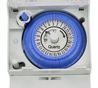 Reloj Programador Piscina 110-230V 24 Horas Temporizador Analógico Manual/Controlador Automático Interruptor de Tiempo Reloj Modulaire
