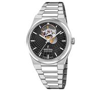 Reloj Pulsera Automático Analógico Mujer Festina F20054/6 Acero Inox Plata/Negro