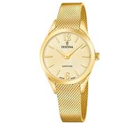 Reloj Pulsera Cuarzo Analógico Festina Swiss Made F20077/3 Dorado Mujer
