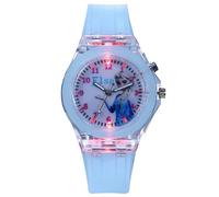 Reloj pulsera luminoso de silicona para niños de la princesa Elsa de Frozen