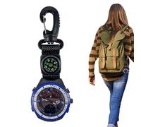 Reloj Que Incluye Brújula | Brújula de Supervivencia para Actividades al Aire Libre | Reloj con Mosquetón - para Actividades De Camping Senderismo Mochilero Deportes Montañismo para Hombres Y Mujeres