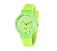 Reloj Redondo de analógico con Correa de Silicona Casual para Mujer Encanto Mujeres Destornillador (Black, One Size)
