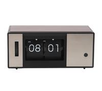 Reloj Retro con Tapa, Reloj Abatible Vintage, Reloj de Escritorio con Tapa, Reloj Mecánico, Funciona con Pilas, Reloj con Engranaje Interno para Decoración de la Sala de Estar,