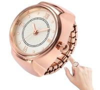 Reloj Ring - Reloj de Dedo de para Hombres y Mujeres | Reloj Creativo portátil con Espejo de Vidrio orgánico | Elegante Accesorio de Relojes Casuales para Navidad y cumpleaños | Hora con