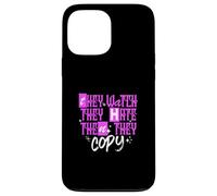 Reloj rosa, Odio, Copia Gráfico Rosa Carcasa para iPhone 13 Pro Max