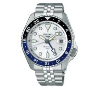Seiko Watches Reloj SSK033K1 5 Sports Automático GMT Plateado correa