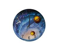 Reloj silencioso de Pared 12 "No Hace tictac Universo Espacio Cuatro Planetas Creativo de Moda Decoración para el hogar para la Cocina Oficina Escuela Sala de Estar
