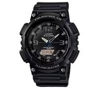 Casio Reloj Solar Hombre 46.00mm con dial Análogico-Digital Negro y Correa de Rubber Strap Negro AQ-S810W-1A2VEF