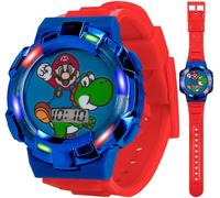 Reloj Super Mario: ¡Otro reloj rojo para tus aventuras!, Rojo -, Reloj de pulsera digital para niños