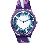 Reloj Swatch Dragon Ball Z Gohan esfera azul correa de silicona unisex SUOZ345