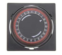 Reloj Temporizador Programador Horario 24h | Ciclos de 15 min | Capacidad 16A | Formato Encastrable Circular/Cuadrado | Control de Desescarche