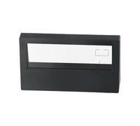 Reloj termohigrómetro para interiores con pantalla LCD meteorológica y alarma electrónica para lecturas precisas de temperatura y humedad (negro)