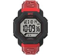 Reloj Timex UFC Strength Knockout para hombre 48mm con correa de silicona roja TW2V88200