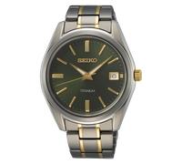 reloj titanio hombre clásico Seiko NeoClassic Titanium SUR377P1 40.2mm 100m WR correa y caja de titanio cristal de zafiro