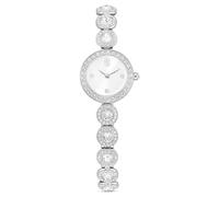 Swarovski Una Angelic Reloj, Pulsera De Cristal, Tono Plateado, Acero Inoxidable