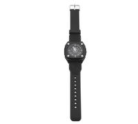 Reloj unisex analógico deportivo resistente al agua, esfera blanca fácil de leer, ideal para enfermeras, médicos y estudiantes, cómoda banda negra, reloj duradero y elegante para estilos de vida