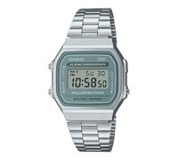 Reloj Casio A168WA-3AYES Mujer Digital - Resina/Correa Acero Inoxidable, Verde
