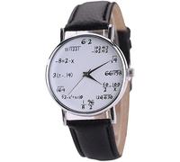 Reloj unisex con ecuaciones matemáticas, reloj con banda Dail Plate para estudiantes, niños y niñas Practical