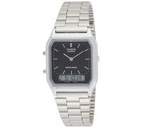 Reloj Unisex Hombre Mujer CASIO AQ-230A-1DMQ Acero Chrono Alarm Vintage