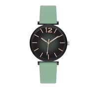 Reloj usado, reloj analógico, reloj con banda suave | El reloj de pulsera analógico de segunda mano con un grupo suave y transpirable activo para enfermeras, estudiantes de cuidado, verde, Se référer