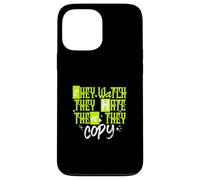 Reloj Verde, Odio, Copia Gráfico Verde Carcasa para iPhone 13 Pro Max