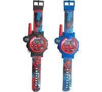Reloj Walkie-talkie Kids Licensing Spider-man LCD Digital Pack 2 Resistente