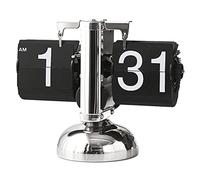 Reloj Weiß Reloj Digital Abajo Retro Minimalista de un Pie Reloj Mecánico Automático Reloj de Escritorio para el Hogar Sala de Estar Reloj Mecánico (Black)