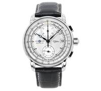 Reloj Zeppelin 100 Jahre Cuarzo Cronógrafo Esfera Plateada Z86701 para Hombre