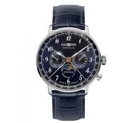 Reloj Zeppelin 7036-3 Hindenburg LZ 129 Con Esfera Azul