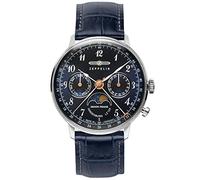 Zeppelin LZ 129 Hindenburg Fase Lunar Esfera Azul Cuarzo 70373 Reloj para Mujer