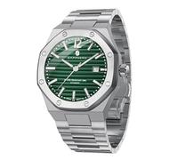 Relojes automáticos para hombre, mecánicos, de acero inoxidable, resistentes al agua hasta 50 m, fecha luminosa, clásica, de lujo, para vestir de negocios, regalos elegantes para hombres, Correa