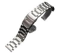 Relojes de acero inoxidable Correa deportiva for hombre Correa de reloj de acero inoxidable de 18 mm, 19 mm, 20 mm, 21 mm, 22 mm, 23 mm, 24 mm, 25 mm Correa de reloj de acero inoxidable Correa de meta