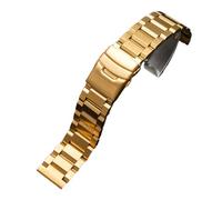 Relojes de acero inoxidable Correa deportiva for hombre Correa de reloj de acero inoxidable de 18 mm, 19 mm, 20 mm, 21 mm, 22 mm, 23 mm, 24 mm, 25 mm Correa de reloj de acero inoxidable Correa de meta