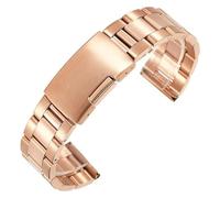 Relojes de acero inoxidable Correas de reloj Correa de reloj de acero inoxidable 18 mm 20 mm 22 mm 24 mm 26 mm 28 mm 30 mm Correa con hebilla plegable Accesorios de correa de reloj de pulsera de repue
